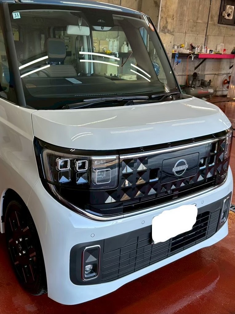 施術後の愛車